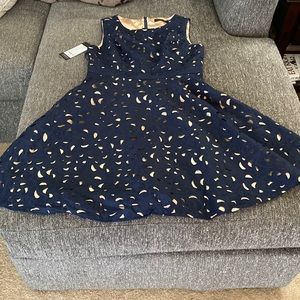 Ever Pretty navy and champagne dress. New with tags.